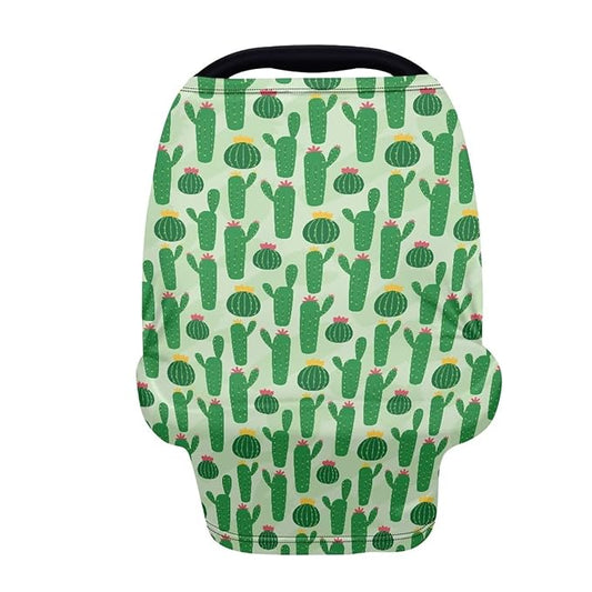 Cactus Car Seat Canopy Cover Dust Cover Sun-Proof Windproof Stroller Canopy Covers Privacy Protection Stretchy Breastfeeding Scarf Nursing Breastfeeding Covers