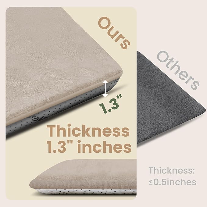 Huloo Sleep Baby Play Mat for Floor,Extra Large 71"×79" Playpen Mat for Toddler,Infant,Kids,1.3" Thick Non-Slip Nursery Rug,Water Repellent Soft Padded Activity Mats for Tummy Time, Crawling,Playroom(Beige)
