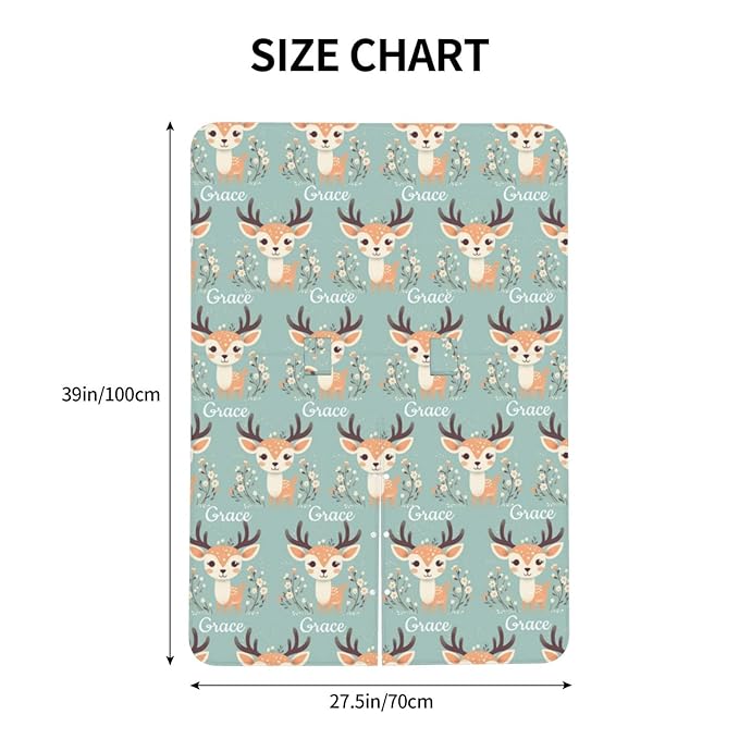 Personalized Baby Car Seat Canopy for Babies with Name, Custom Car Seat Covers for Boys Girls, Infant Opening Minky Nursing Breastfeeding Stroller Cover Carseat Canopies for Newborn (Woodland Deer)