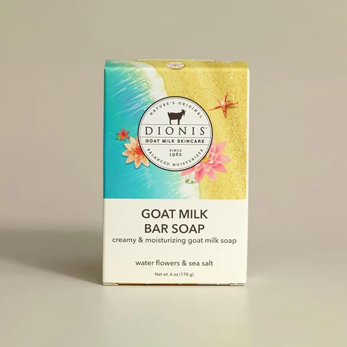 Dionis Goat Milk Water Flowers & Sea Salt Hydrating Bar Soap 6 oz (Pack of 1)