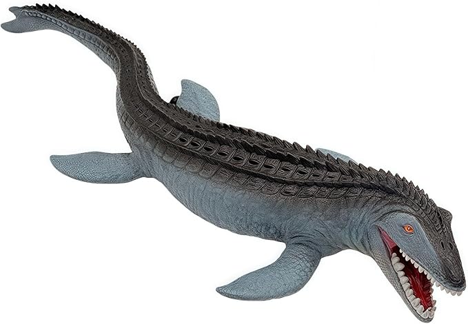 Gemini&Genius Mosasaurus Toy for Kids, Marine Reptile Animal Soft Plastic Sea Shark Toy Action Figure, Gift Great for Educational, Cake Topper, Swim, Bath Toys, Stocking Stuffers for Kids