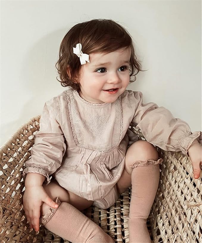 12 PCS Baby Bow Bangs Hair Clips Tiny Snap Clip for Infant Toddler Girl Mini Grosgrain Ribbon Hair Bow Barrettes Girls Hair Accessories (1.75" jojo bow Macaroon 12 PCS)