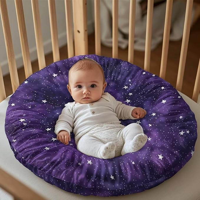 Newborn Lounger Cover, Star Soft Newborn Lounger Cover Soft Baby Lounger Slipcover Removable Infant Lounger Pillow Cover for Boys Girls