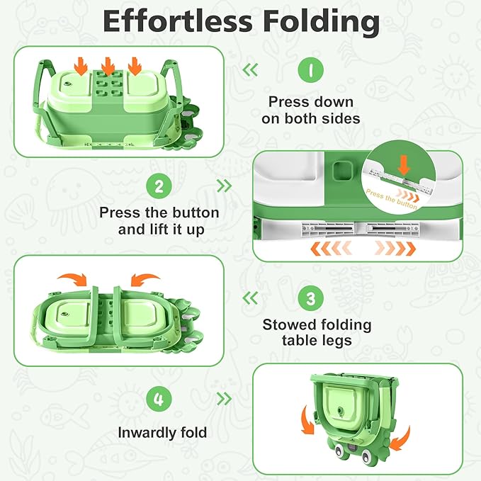 Collapsible Baby Bathtub for Newborns with Thermometer and Soft Floating Cushion Portable and Foldable Travel Baby Bath Tub for Infants to Toddler 0-36 Month(Dark Green)