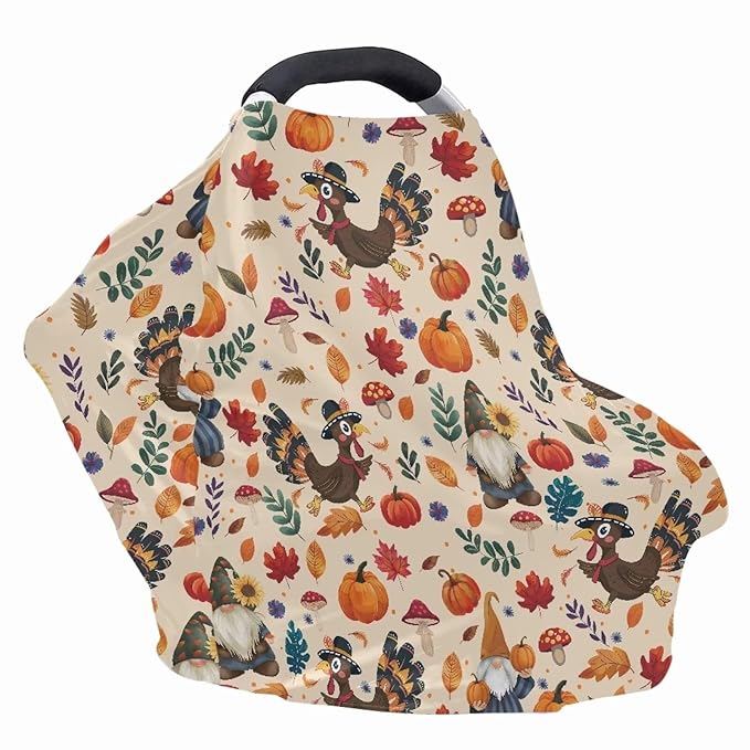 AFPANQZ Rooster Baby Car Seat Canopy Nursing Cover Breastfeeding Scarf Shopping Cart Covers Stroller Sunshade High Chair Cover Car Seat Covers Girls Breathable