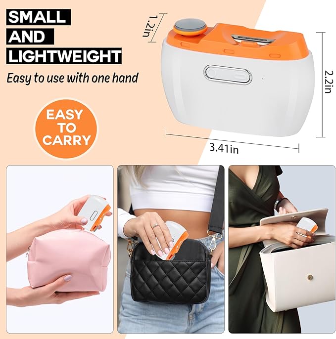 Electric Nail Clipper, 3 in 1 Electric Nail Trimmer and Polisher with LED Light & Clip Storage, USB Rechargeable, 2 Speed Electric Nail File for Baby, Seniors, Kids, Caregivers