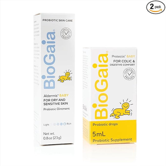 BioGaia Protectis Baby Probiotic Drops + Aldermis Baby Probiotic Ointment Bundle