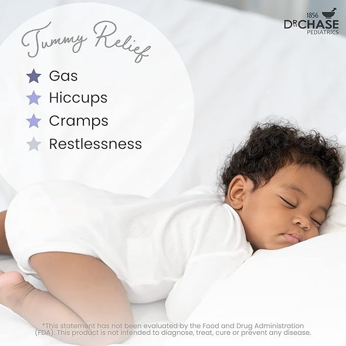 Dr. Chase Kolik Nighttime Gripe Water for Babies, Night Time Gripe Water for Infant Colic and Gas Relief, Safe and Soothing Colic Baby Relief - 5 Fl Oz (Pack of 2)