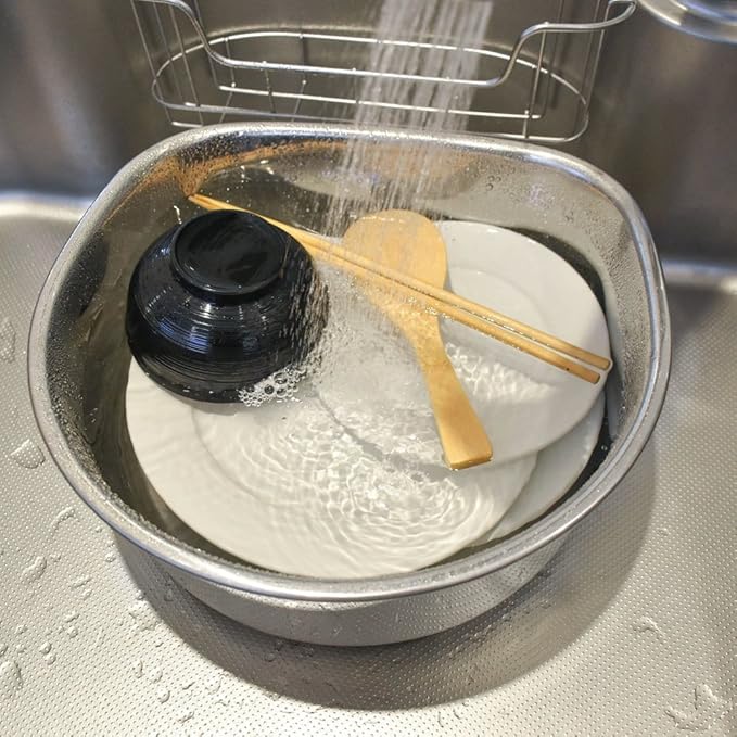 Wahei Freiz SUI-6048 Washtub, D-Shaped, Small, With Rubber Feet, Wash In Water, Soak & Place Wash