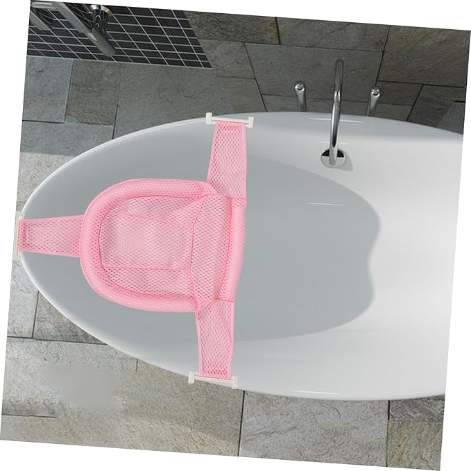 HEMOTON Secure Baby Bathing Bath Seat Net Non-Slip Bath Mat for Infant Baby Tub Support