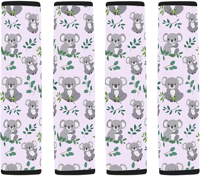Car Seat Shoulder Strap Pads Seat Belt Pad Auto Seat Belt Cover Seatbelt Shoulder Pad Koalas Seat Belt Cover Pad for Kids Seat Belt Covers for Women Seat Belt Neck Protector Car Belt Cover