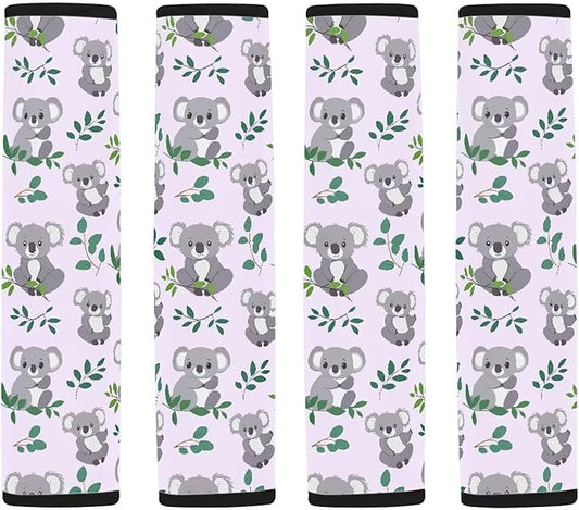 Car Seat Shoulder Strap Pads Seat Belt Pad Auto Seat Belt Cover Seatbelt Shoulder Pad Koalas Seat Belt Cover Pad for Kids Seat Belt Covers for Women Seat Belt Neck Protector Car Belt Cover