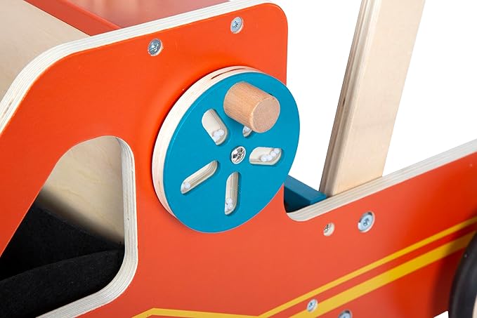 small foot 12540 Firefighter Walker Wood Modern for Firefighter Fans Children from 12 Months
