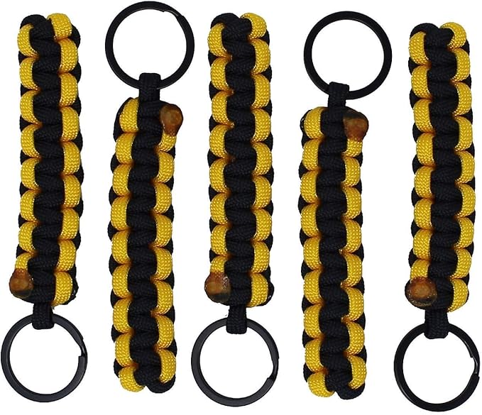 BubbasGarageTv - Large Heavy Duty Paracord Zipper Pulls (Yellow)