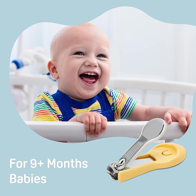 Pigeon Baby Nail Scissors Set(3 Baby Nail Care Scissors), for 0+ Months & 3+ Months & 9+ Months, Made in Japan
