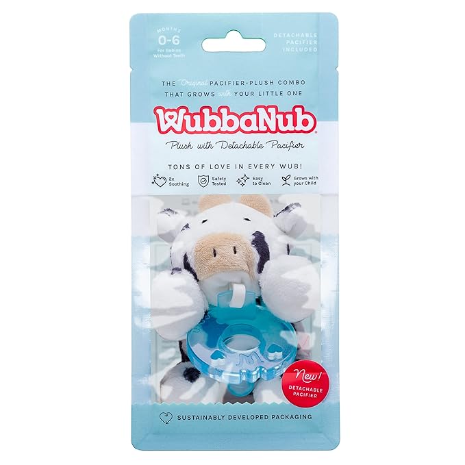 WubbaNub Cow Detachable Pacifier (Mom's Choice Award Winner)