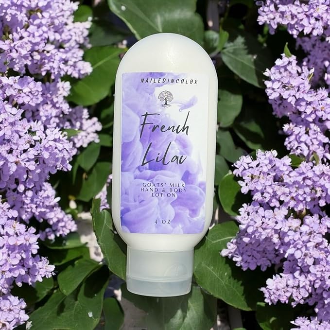 French Lilac Scented Hand n Body Lotion Women's Skin Healthy Moisturizer-Dry Skin Relief-Goats' Milk Lotion