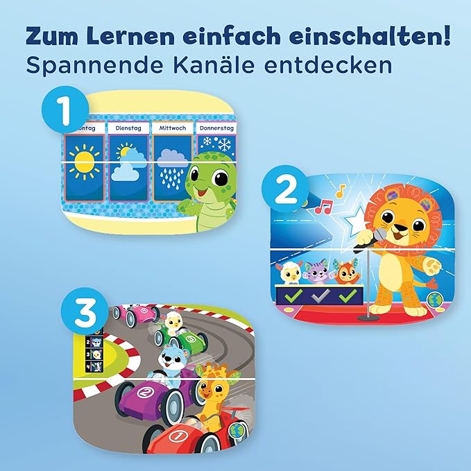 Vtech Interactive Baby Toy 12 Months + with Music, Animal Sounds, Colorful Images and Rotating Roller, Educational Toy for Babies and Toddlers