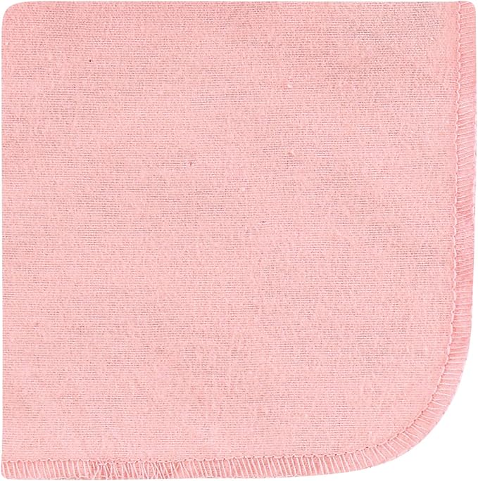 Hudson Baby Unisex Baby Flannel Cotton Washcloths, Peace Love Flowers 10 Pack, One Size