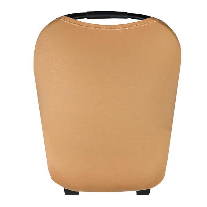 Copper Pearl Multi-Use Cover: Car Seat Covers, Nursing Cover, and Stroller Cover for Sun - Stretchy Fabric, All-Season Use, Stylish Designs, Easy Access for Moms - Dune