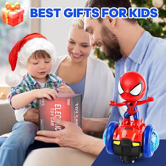 Toys for Boys Age 1 2 3 4 5,Dancing Robot Sensory Toy Car with Colorful Flashing Lights & Music,Interactive Learning Light up Toys for Kids 3-5,Christmas Birthday Gifts for Toddler Boys Girls