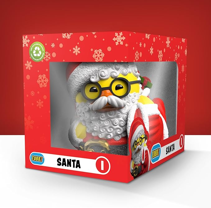 TUBBZ Boxed Edition Santa Collectible Vinyl Rubber Duck Figure - Official Numskull Merchandise, Toys & Collectibles