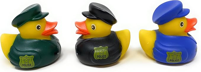 Bulk 24 Pack Police Jeep Rubber Ducky Assortment - Perfect for Law Enforcement