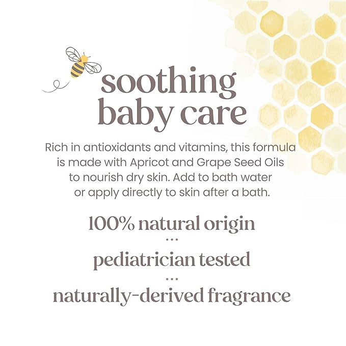 Burt's Bees Baby Nourishing Baby Oil, Formulated for Delicate Skin, Pediatrician Tested, 100% Natural Origin Baby Skin Care, 5 Oz (Pack of 3)