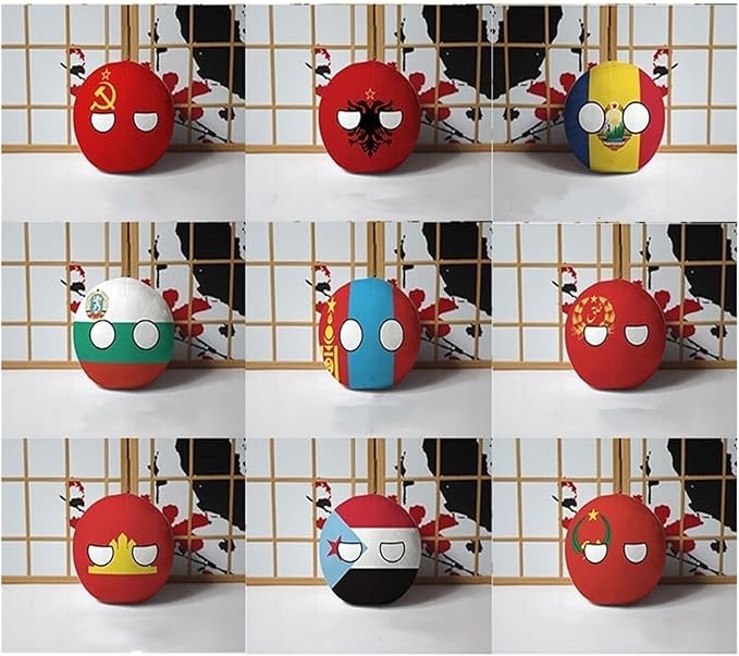 7.9in Poland Ball，Countryball，Canada, United Kingdom, France, Country Ball Decorations, Anime Cosplay,Country Balls, Plush Toys (Color : France1, Size : 20cm)