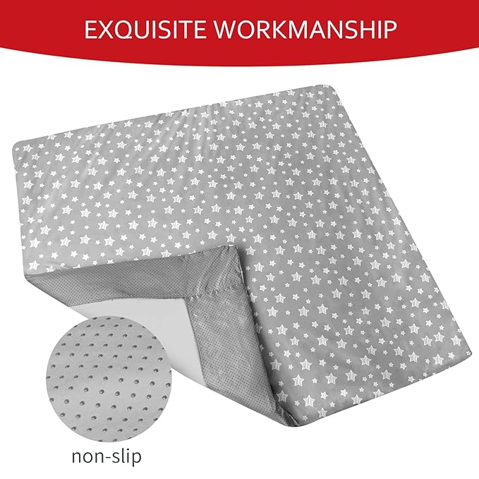 Baby Playpen Mat Cover (Only Cover) - Non Slip Waterproof Protector, Fits 50" X 50"