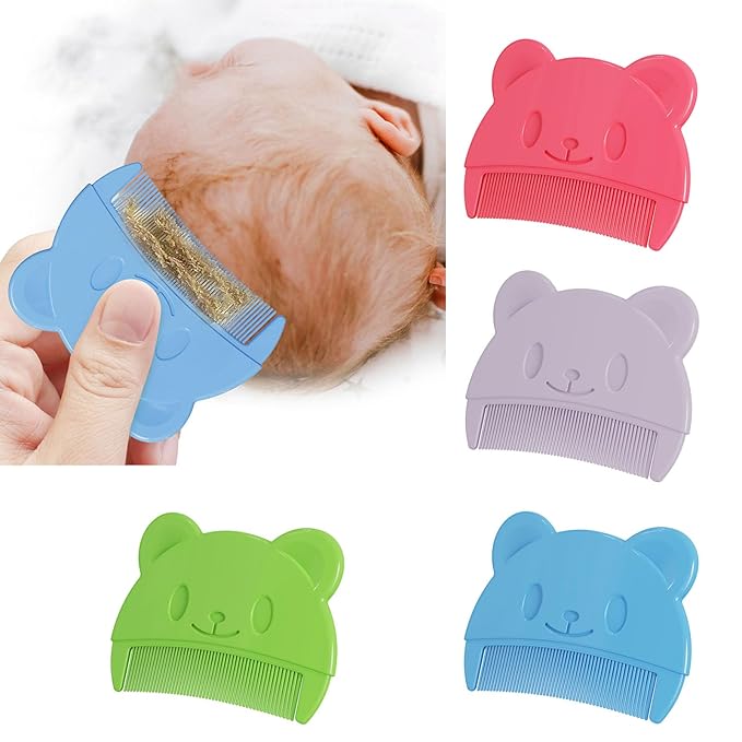 Yuly Hair Comb Fetal Head Dirt Removal Comb Toddler Bathing Comb Head Massager Combs Infant Grooming Product Infant Baby Care Kit, green