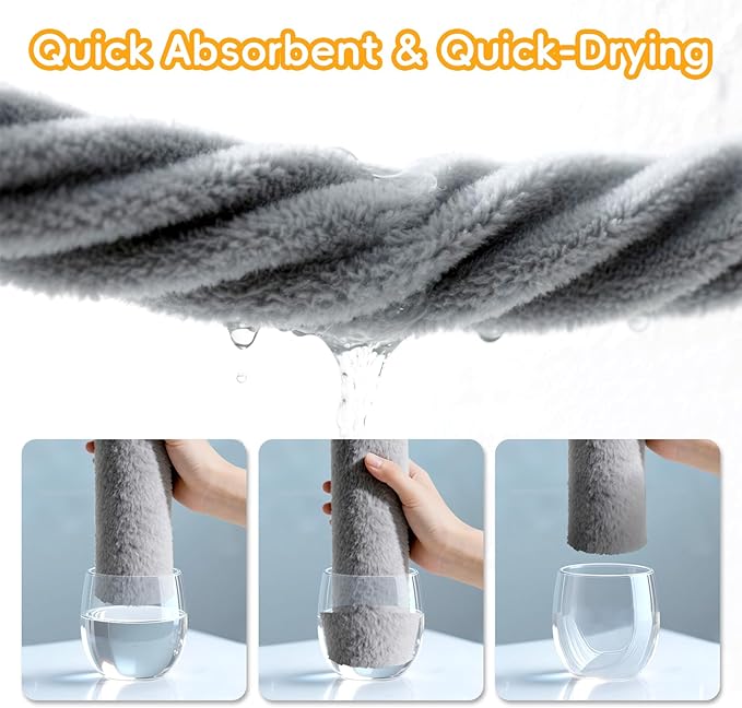 Bath Towel for Newborn, 2 Packs Soft Highly Absorbent Hooded Baby Bath Towels for Babies, Toddler, Infant Boys and Girls (Grey + Coffee)