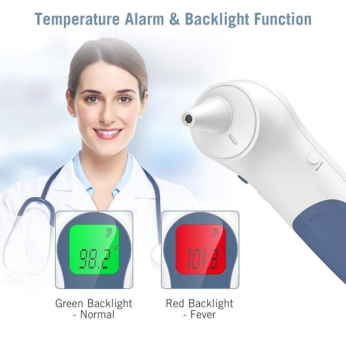 ® FT98 Non Contact Dual Mode Infrared Thermometer for Forehead and Ear