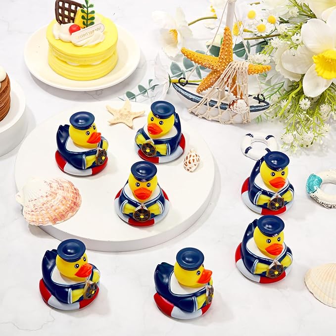Jerify Cruise Ships Rubber Ducks 2 Inch Nautical Sailing Rubber Cruise Ship Ducks Bulk for Party Gift Bath Carnival Pool(24 Pcs)