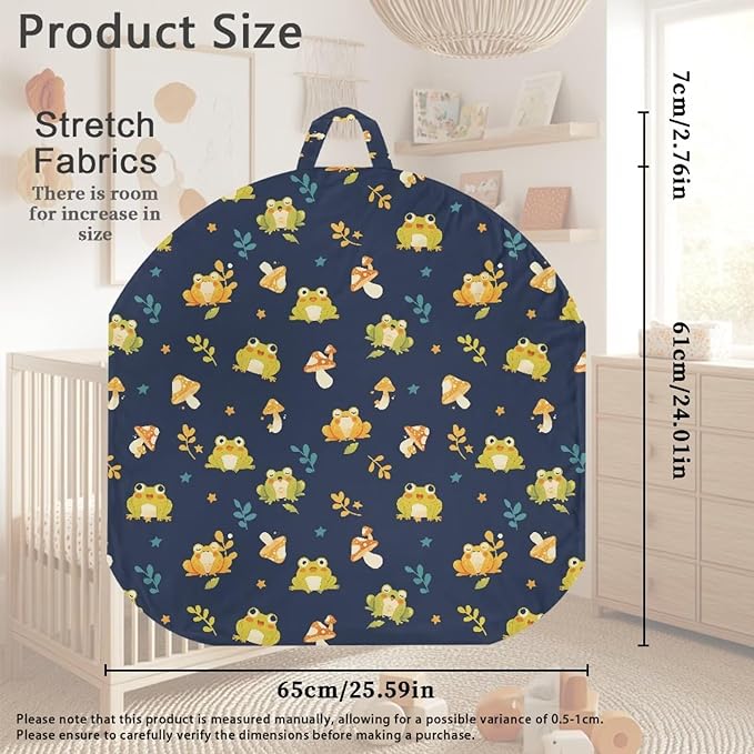 Newborn Lounger Cover, Removable Newborn Lounger Cover Waterproof Infant Lounger Cover Soft Lounger Slipcover Soft Infant Lounger Pillow for Boys Girls Mushroom