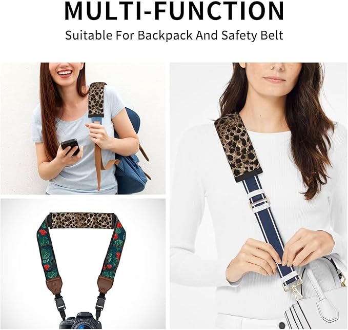 Soft Auto Seat Belt Cover Leopard Cheetahs Safety Strap Cover Seatbelt Shoulder Pad Cushions 2 PCS for A More Driving Universal Fit for All Cars and Backpack Cheetah Animal Seat Belt Cushion