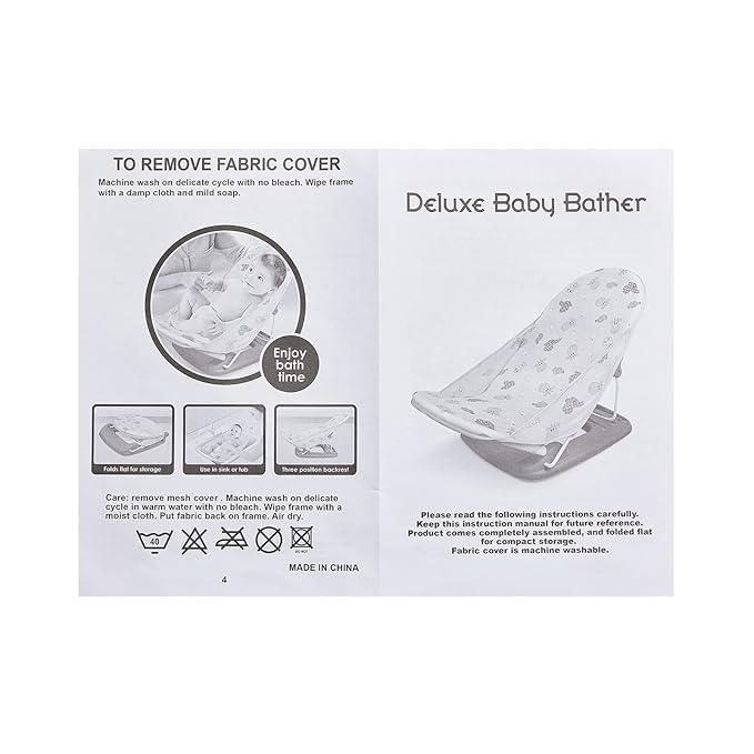Foldable Baby Bather With 3 Adjustable Reclining Positions for Use in Sink or Bathtub - Support for Newborn Infant 0-12 Months (Yellow-01)