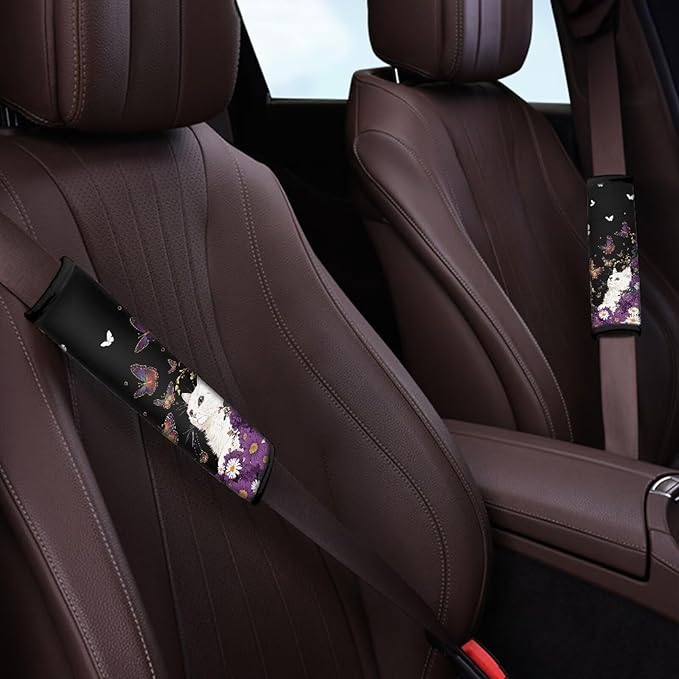 Car Seat Shoulder Strap Pads Seat Belt Pad Automotive Seat Belt Pads Seatbelt Shoulder Pad Car Interior Accessories Seat Belt Cushion for Kids Shoulder Pads for Straps Car Seat Strap