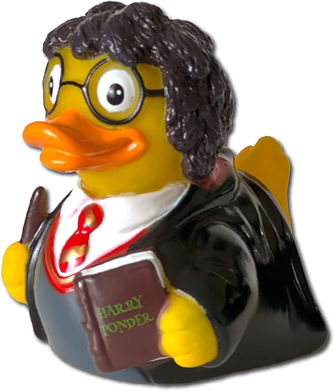 CelebriDucks - Harry Ponder - and The Ducky Shallows - Floating Rubber Ducks - Collectible Bath Toy Gift for Kids & Adults of All Ages