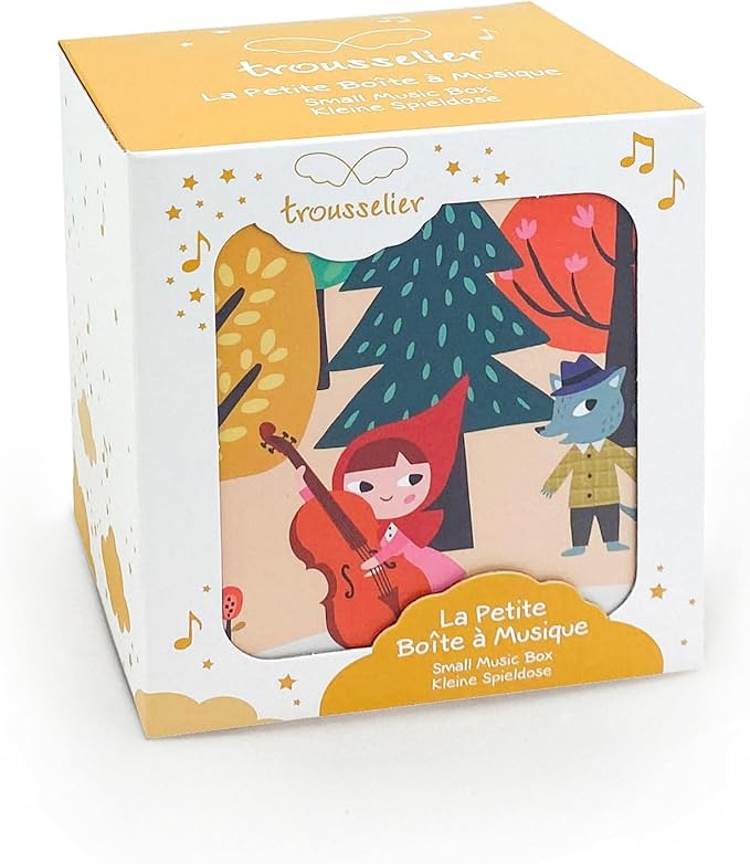 TROUSSELIER - Little Red Riding Hood - Treasure Chest & Music Jewellery - Music Box - Ideal Children's Gift - Music Lullaby by Schubert - Colour Multicoloured