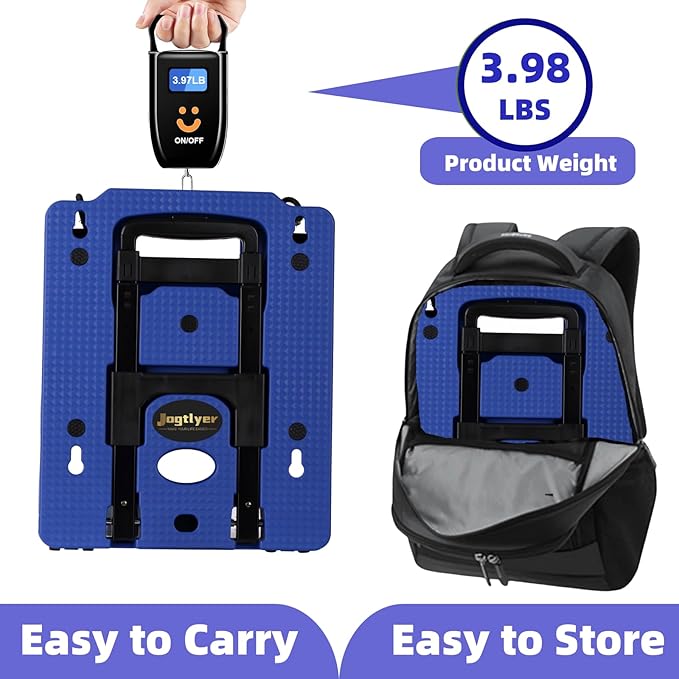 Blue Car Seat Dolly for Airport Folding Car Seat Travel Cart for Airplane - Car Seat Roller with Wheel Cart Carrier with Straps Foldable Luggage Trolley Folding Hand Truck Dolly for Moving