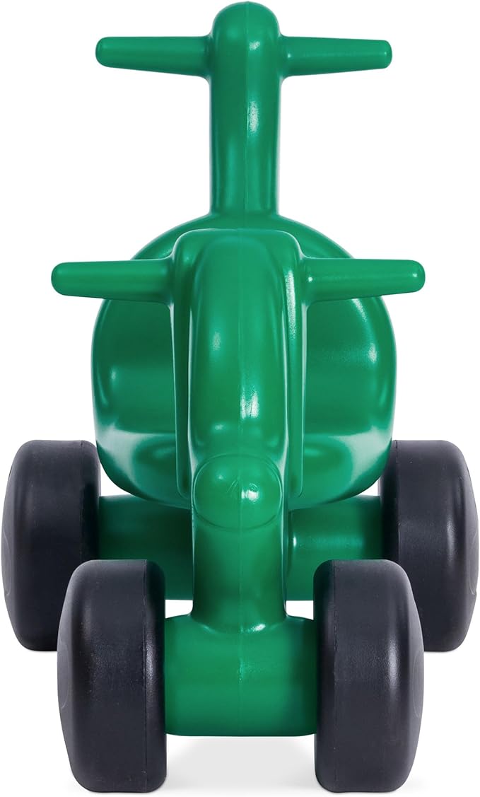 Careplay 2-in-1 Puppy Push & Ride-on Toy, Indoor & Outdoor Use, Low Profile Seat, Recommended for Children up to 50lbs, Durable Construction, Made in The USA, Green
