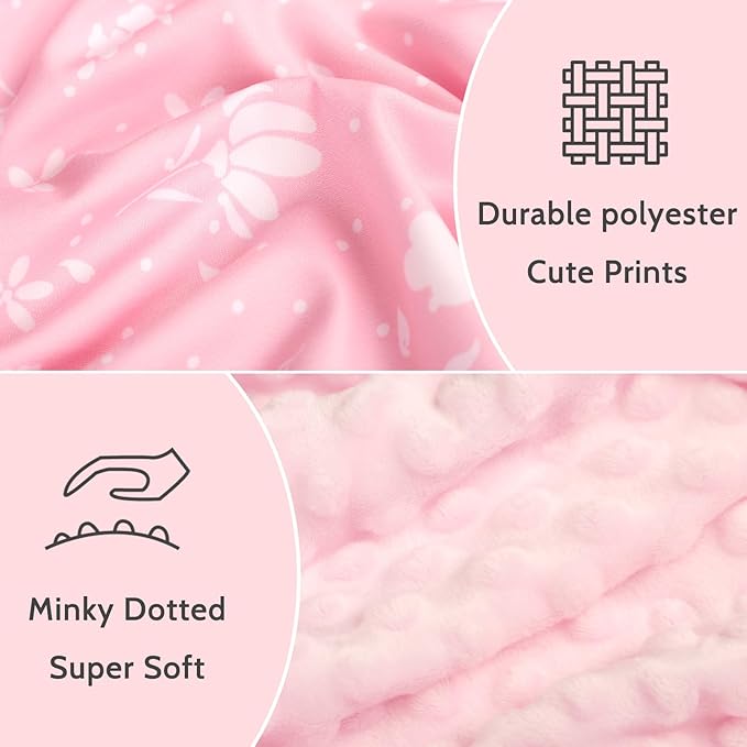 ManFaiSky Car Seat Cover Baby, Soft Carseat Covers Baby Girl, Multi-Use Nursing Cover & Infant Carseat Canopy, Pink