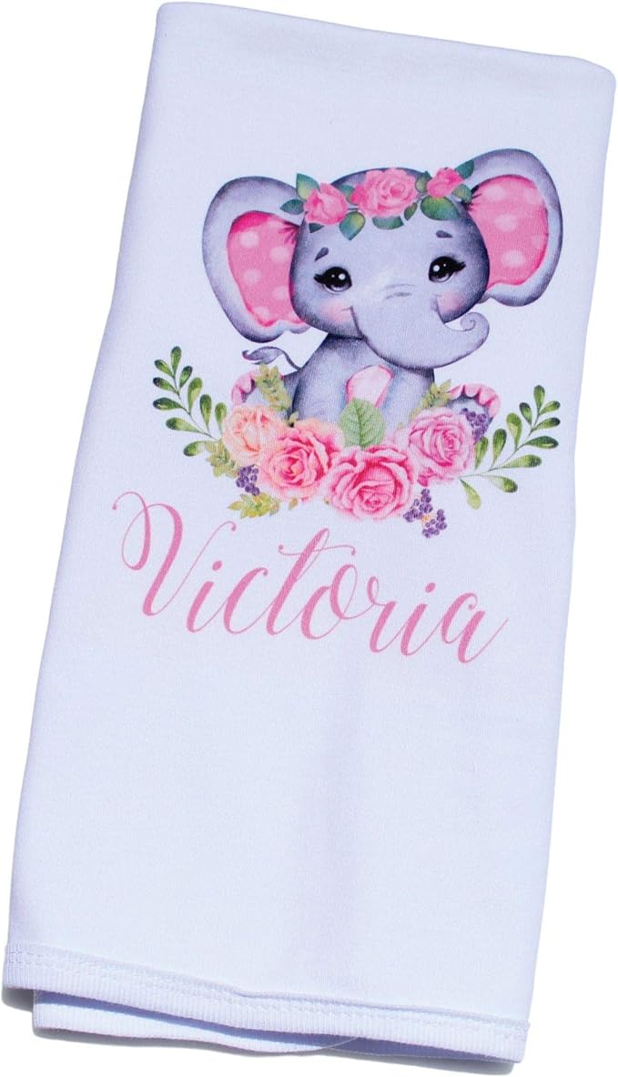 Personalized Baby Gift - Baby Brush and Comb Set, Suitable for Ages 0-3 Years, Blue Elephant, Gentle Cleansing