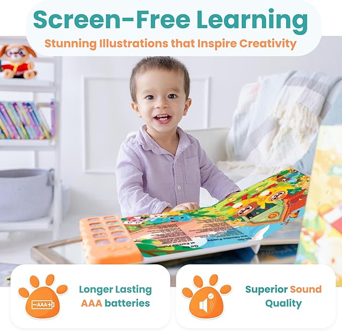 GO GO Spanish Musical Book Vol 3: 9 English and Spanish Books for Kids, Bilingual Toys for Toddlers 1-3, Learning Toys for Toddlers 1-3, Libro Interactivo para Niños