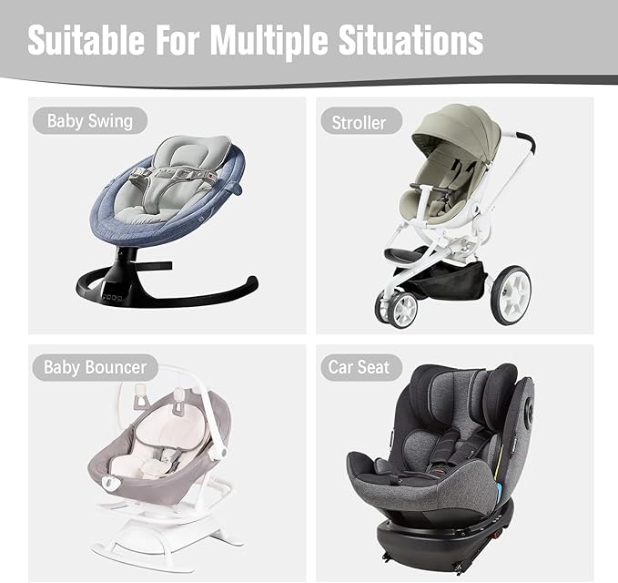 KAKIBLIN Baby Travel Pillow, Upgraded Baby Neck Pillows for Car Seat, Infant Neck Support Pillow for Head and Neck, Newborn Head Support for Car Seat, Stroller, Pushchair (Grey)
