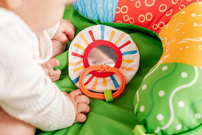 2-in-1 Tummy Time Mat & Baby Lounger Pillow - Seat Support for Baby Play Mat for Babies 0-6 Months, Infant Lounger Activity Center with Newborn Toys, Floor Pillows Sit Me Up, Infant Toys Floor Lounger