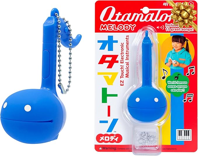 Otamatone Melody Series Japanese Electronic [Mini Size] Musical Toy [11 Pre-Programmed Songs] Portable Synthesizer from Japan by Maywa Denki [English Instruction], Blue