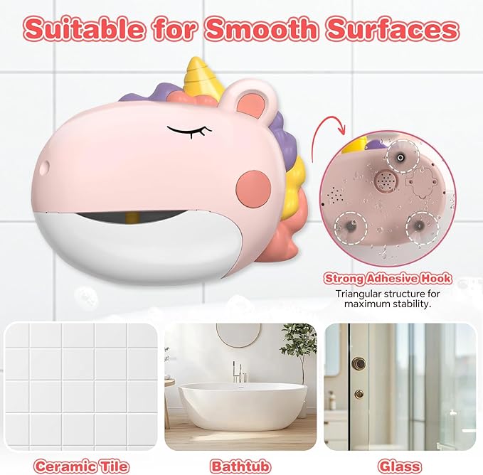 Bath Toys, Bath Bubble Machine Toddler Bath Toys for Kids Ages 1-3 4-8, Interactive Bathtub Shower Water Toys Bubble Maker with Music Christmas Birthday Gifts for Boys Girls