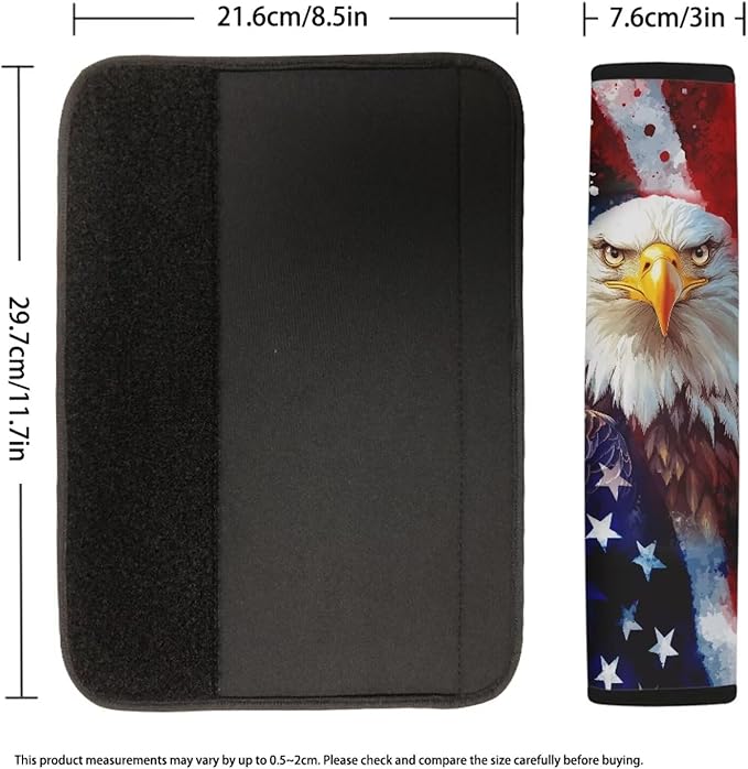 American Flag Seat Belt Cover Seatbelt Shoulder Pad 4th of July Decorations Universal Car Seat Belt Pads Cover Soft Car Seat Belt Pad Cushion Shoulder Pads for Adults Kids